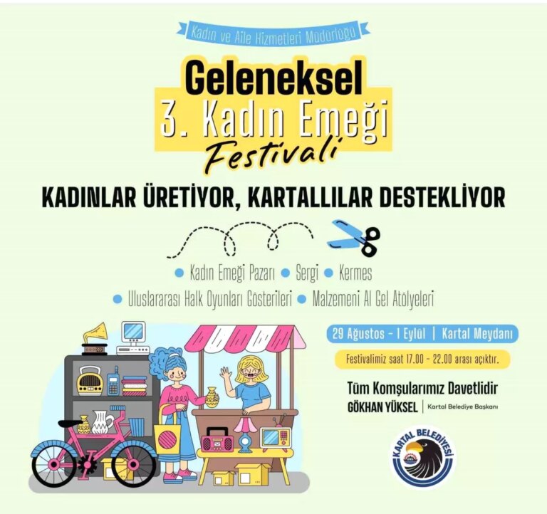 kartalda geleneksel 3uncu kadin emegi festivali basliyor TWOnNKde