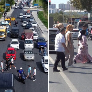 silivride 30 metre ilerideki yaya gecidini kullanmayanlar trafigi tehlikeye sokuyor akan trafigin arasindan karsiya gecmeye calisiyorlar JNK4p16r